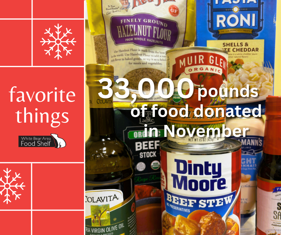 donated food- Dec 2025